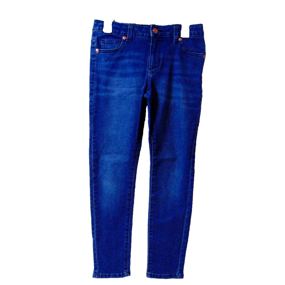 Girl's Blue Jeans Size 10 Medium Wash Skinny 5 Pocket Stretch Wonder Nation